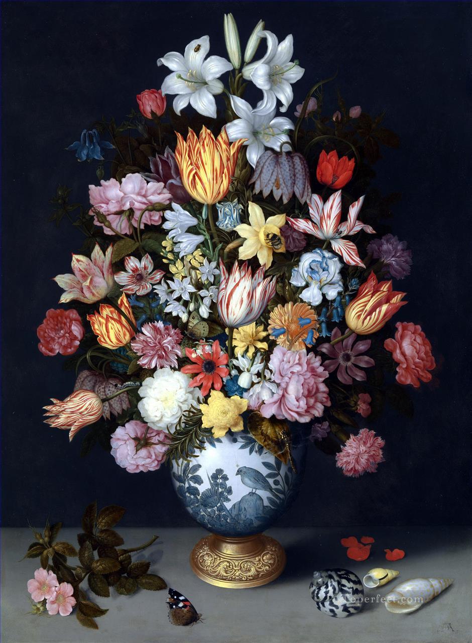 Still Life Vase and Flower Ambrosius Bosschaert Oil Paintings